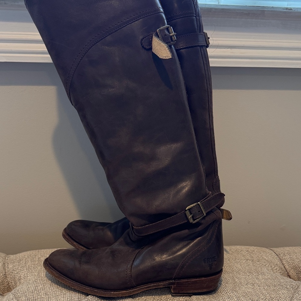 Frye Brown Riding Boots - Picture 5 of 7